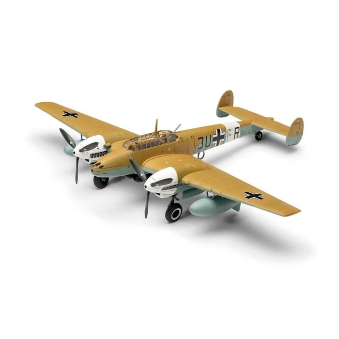Maquette - airfix - messerschmitt bf110e-e-2 trop - 1:72 - modèle d'avion