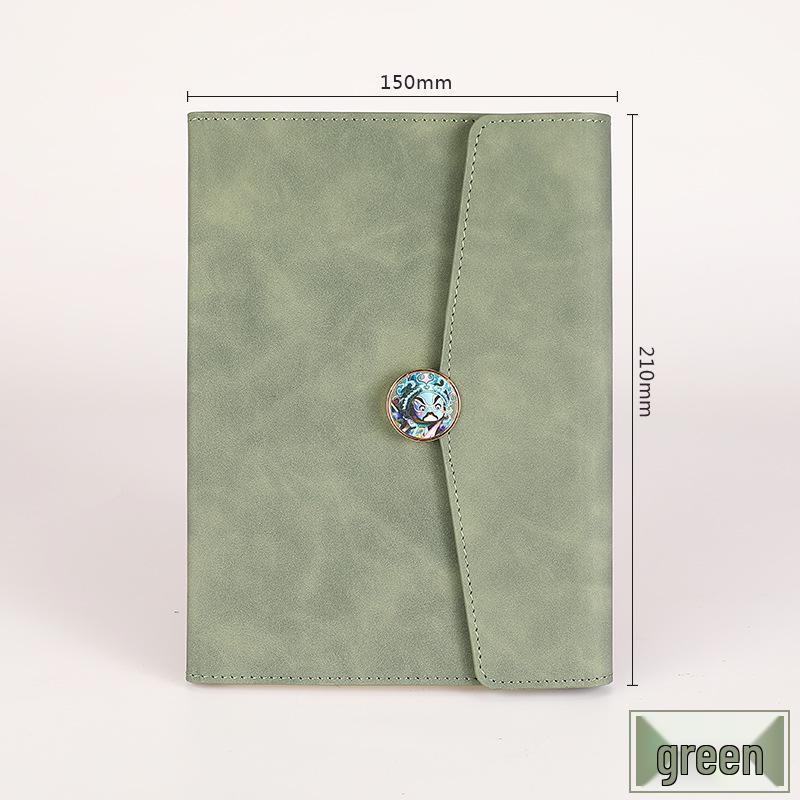 A5 Tri-fold Buckle Notebook Gift Set: Business, Meeting & Logo Printable Record Book