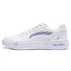 Li Ning Sycee Synthetic Leather Cushioning Low Top Skateboard Shoes Men's White Purple AGCT339-6(Team1538-)