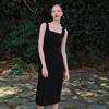 On On Detachable Shoulder ribbOn Dress New4xoc10