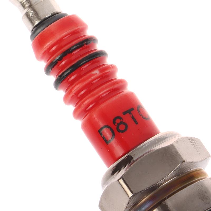 Racing 3 Electrode Spark Plug A7Tc D8Tc Fits For Gy6 50Cc 110Cc 125Cc 150Cc Scooter Dirt Bike Go Kart Motorcycle Accessories