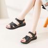 ~~ Women's shoes mother sandals summer new leather non-slip comfortable soft sole medium and old sandals women