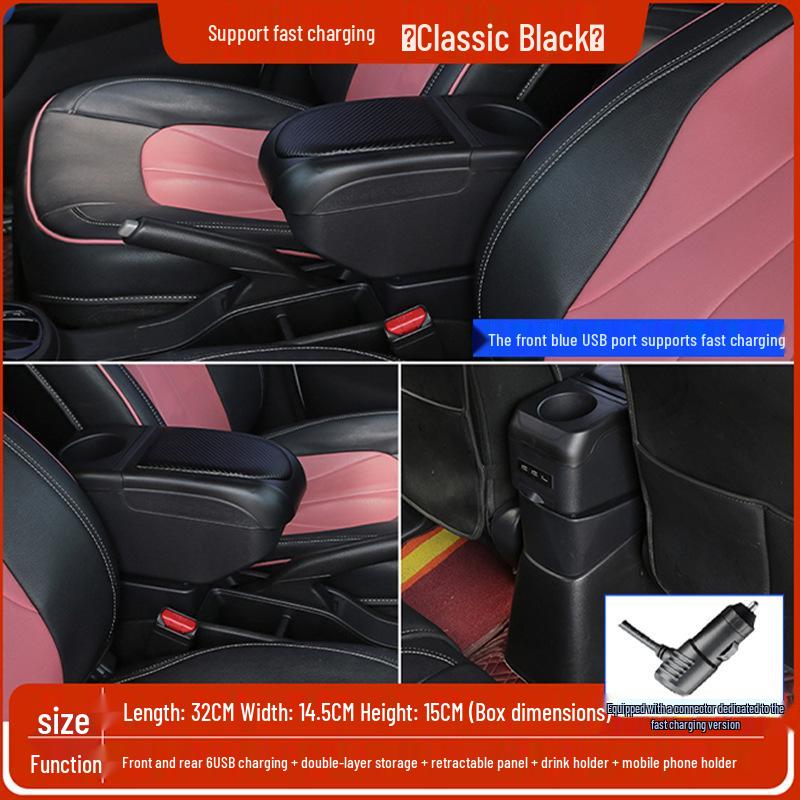 Citroen Sega Central Armrest Box: Original Modification, No-Drill Storage for Old Models
