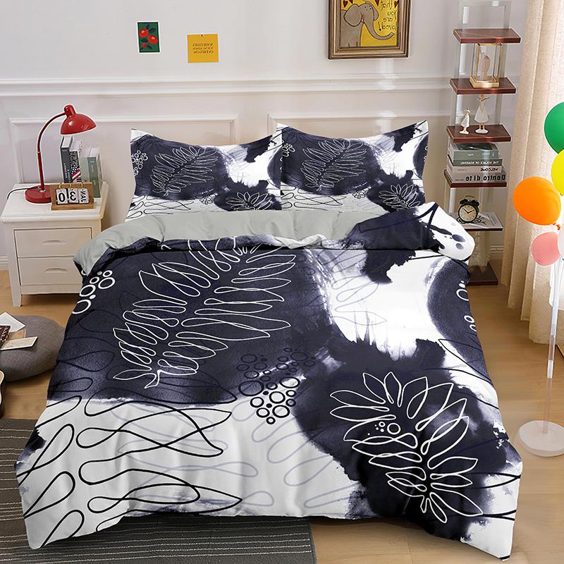 3D Bedding Set Fashion Duvet Cover Set Plant Pattern Home Textile Queen King Size Quilt Cover Pillowcase Bed Linen Drop Shipping