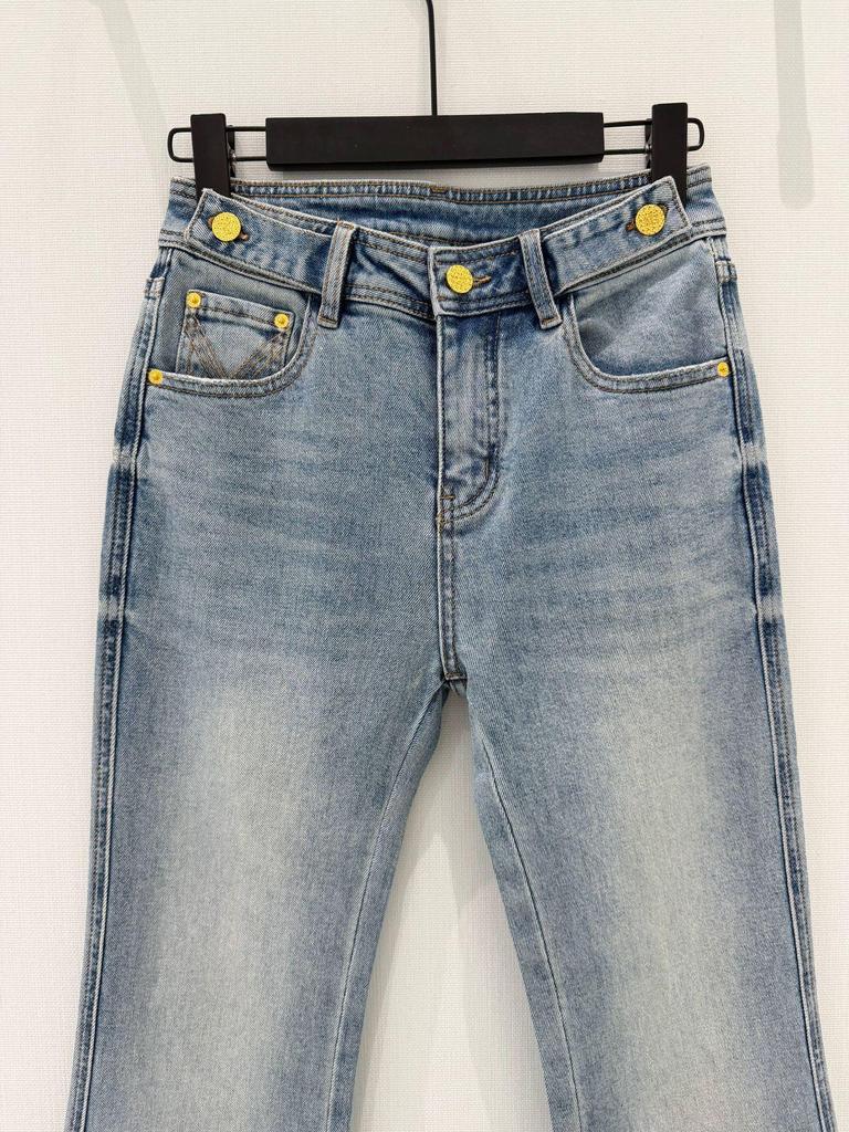 Nanyou High-Waist Schlagjeans für Damen - Schlankmachende Glockenhosen mit Pfirsich-Passform