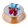 Solar Propelled Jewelry Display Stand 360 Degree Whirling Display For Necklaces Earrings Light Activated Auto Wheel ABS Substance
