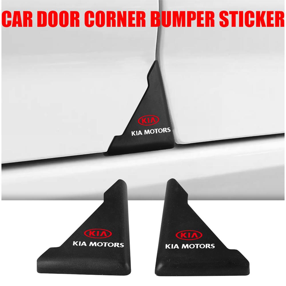 2pcs Car Door Guard Edge Corner Protector Cover Scratch-proof Sticker For Kia Sportage 3 Rio K2 Ceed Carnival Picanto Soul EV6 YO7