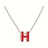 Love Home High-Quality CNC Gold-Plated 'H' Choker Necklace - Available In Rose Gold, White, Milk Tea Colors & Various Sizes