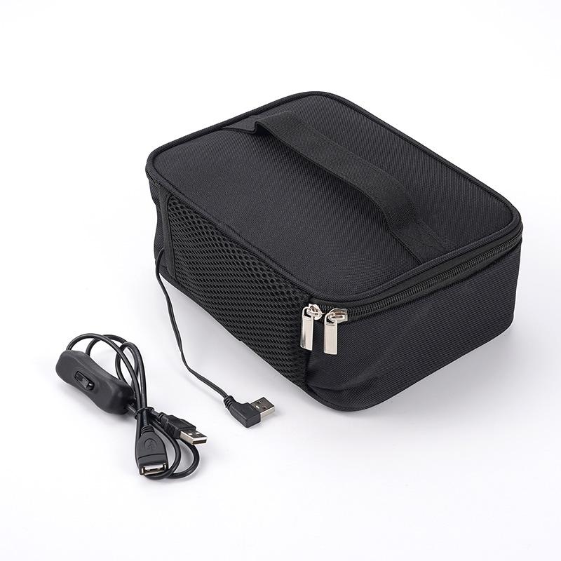 USB Electric Heating Lunch Bag Food Heater Warmer Container Packet Portable Electric Lunch Bag for Car Travel Outdoor Camping