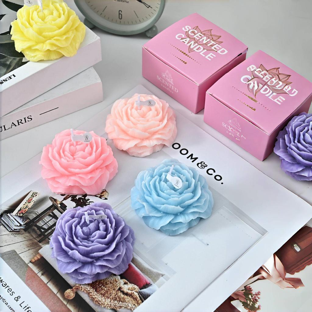 Peony Scented Candle: Creative Teacher's Day & Birthday Party Favor Gift