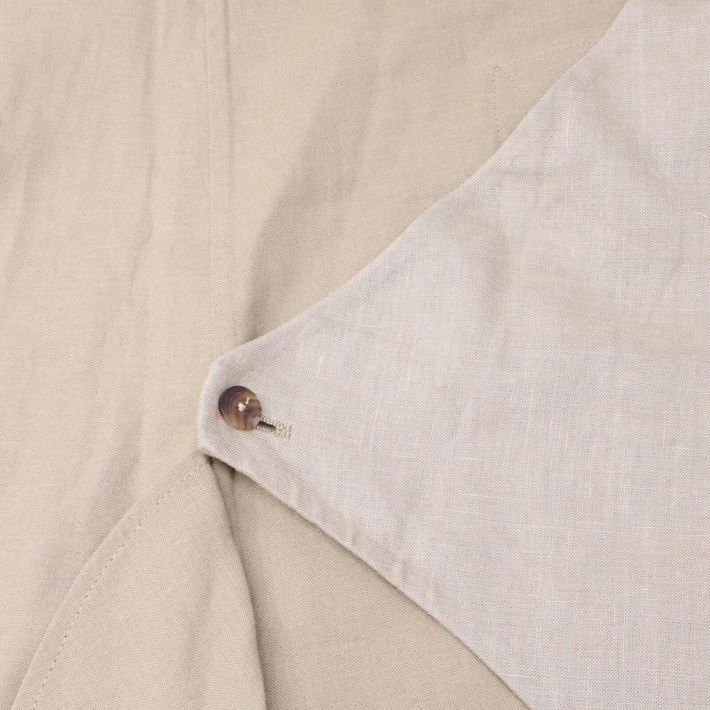 Celine 2 6O05/5124 Beige Linen Cotton Sleeveless Wrap Belted Jacket Jacket 38 beigeUsed