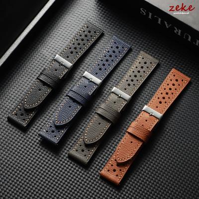18mm 19mm 20mm 22mm Vintage Genuine Leather Strap Men Women Universal Cowhide Bands Breathable Quick Release Bracelets for Seiko