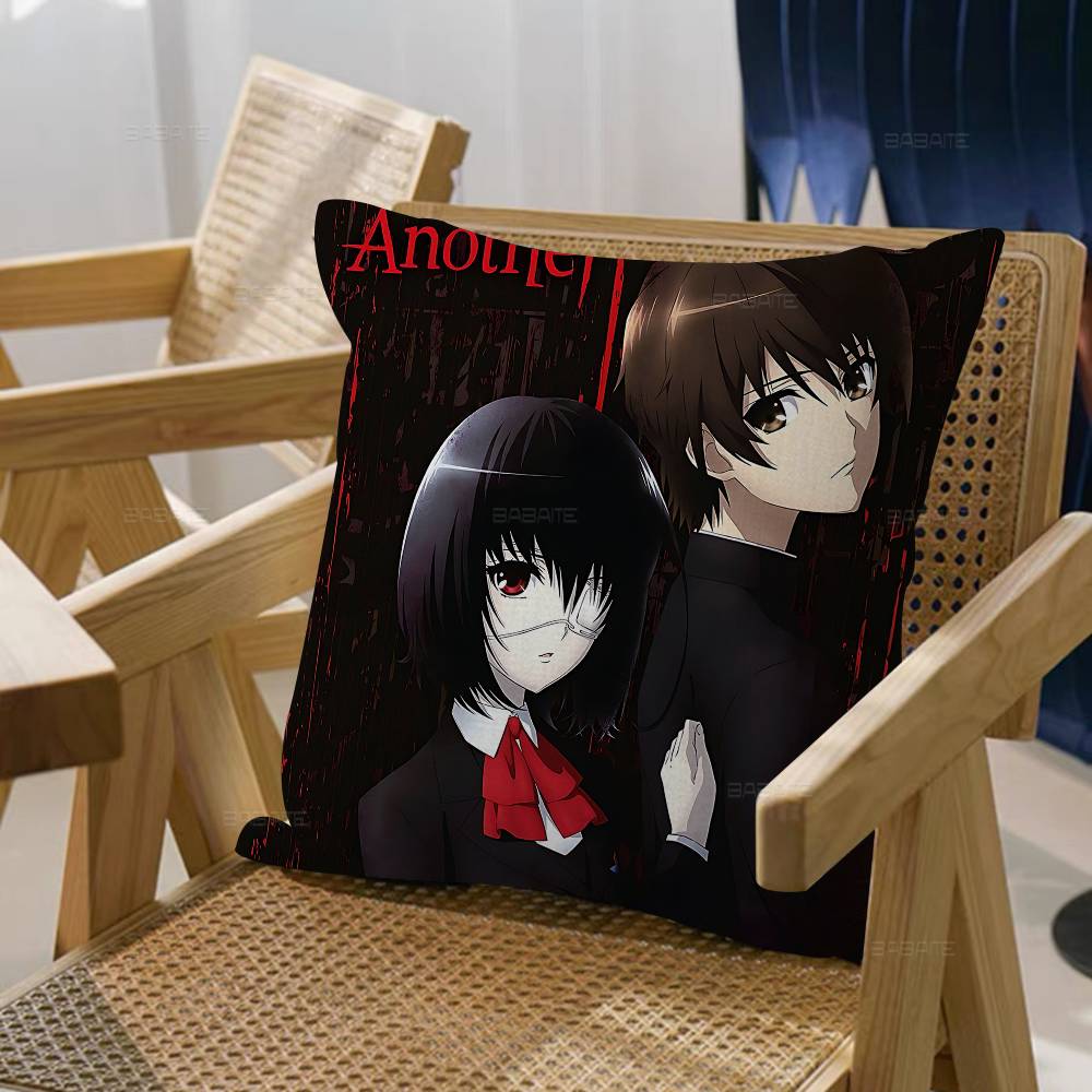 Japanese Horror Anime Another Pillowcase Toon Gift Cushion Cover Bedroom Home Sofa Chair Seat Decor Pillow Case