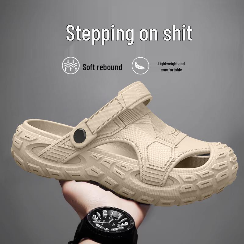 Customizable Men's EVA Non-Slip Breathable Beach Sandals