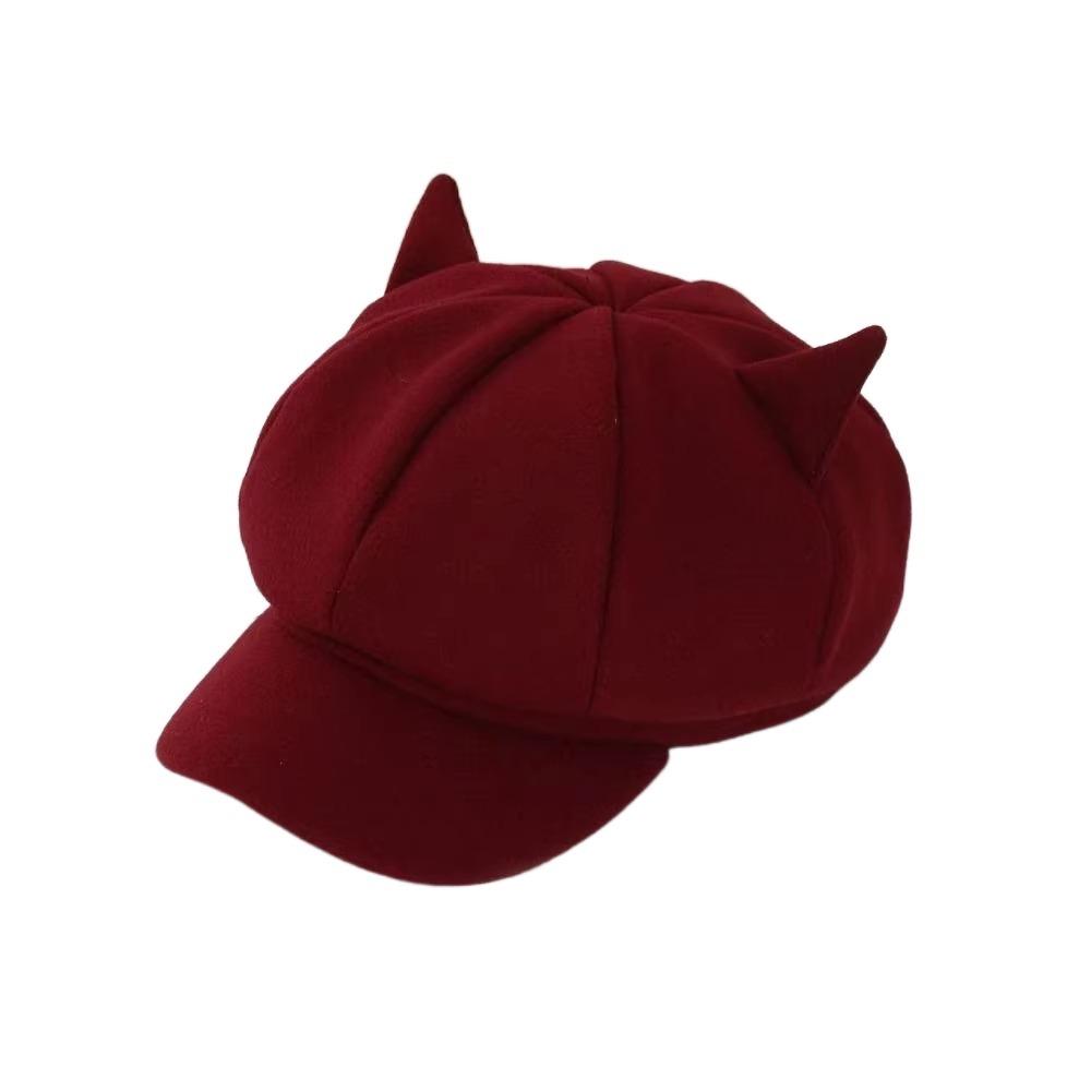 Adjustment Cat Ear Hat Cute Cat Ears Women Hat Retro British Beret Hat  Painter