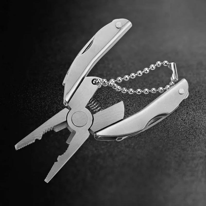 Stainless Steel Mini Multifunctional Turtle Back Pliers Outdoor Combination Multi-purpose Tool Folding Pliers Camping Survival