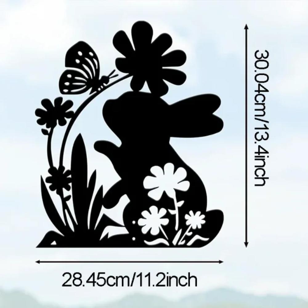 

Садовые статуи кроликов – Декор для кроличьего двора из металла. Черный силуэт животных кол. Украшение для газона на открытом воздухе для украшения сада. чёрный