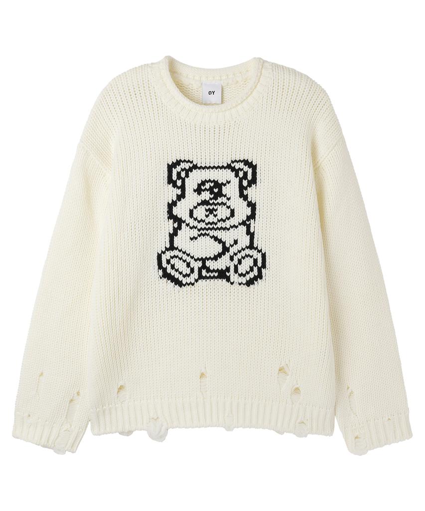OHY Dolly Destroyed Knit - White