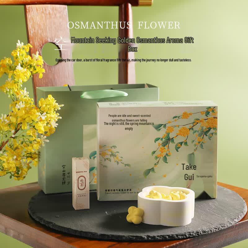 Zuohe Osmanthus Flameless Aroma Diffuser Gift Set