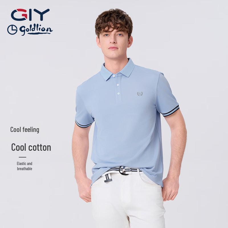 Goldlion Men s Breathable Short-Sleeve Polo T-shirt 2XL