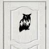 Wrought Iron Black Owl Wall Art Decor Metal Bird Sculpture for Home Living Room Bedroom Garden Outdoor Hanging Ornament