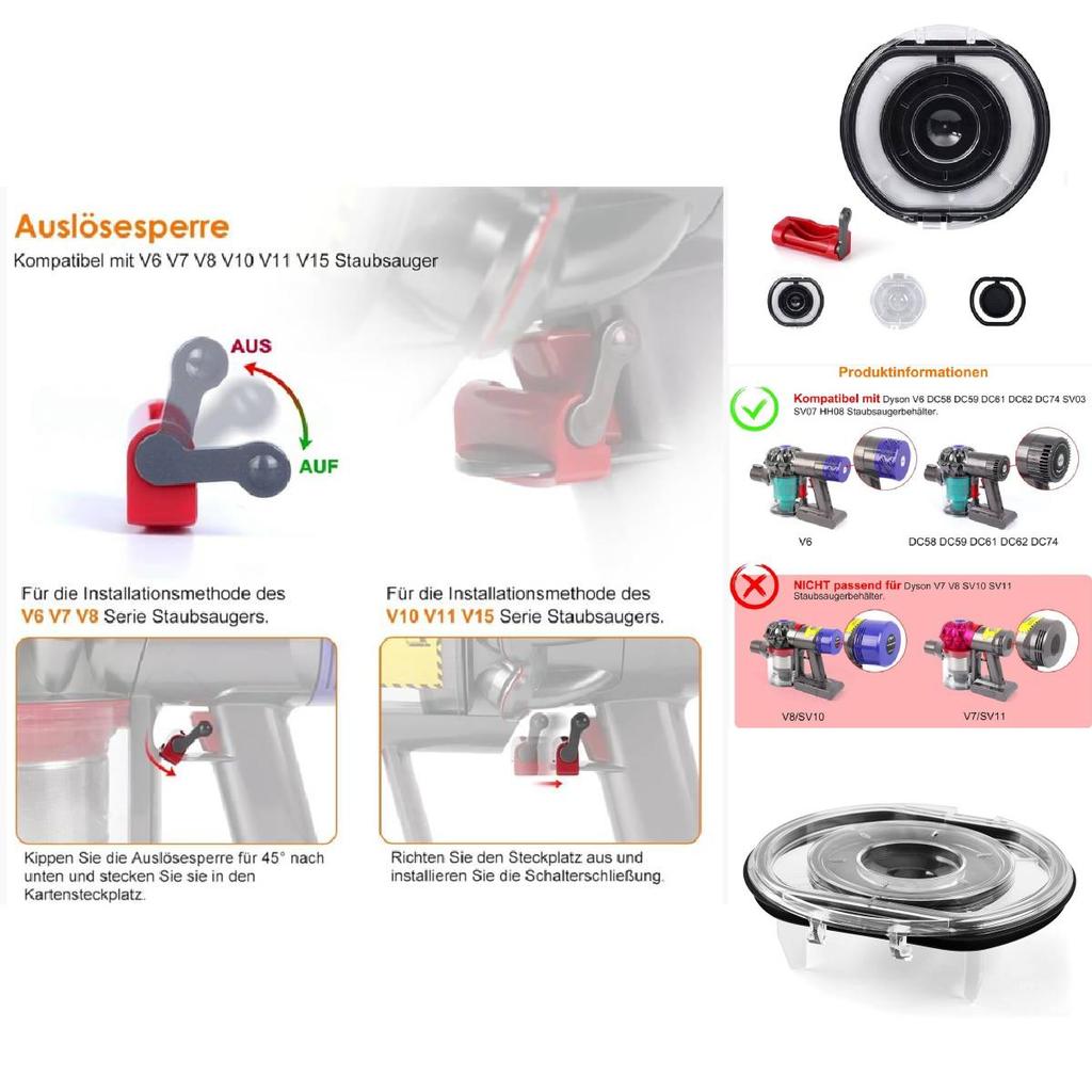 For Dyson V6 V7 V8 V10 V11 Dust Container Bottom Seal Replacement For Enhanced Vacuum Performance