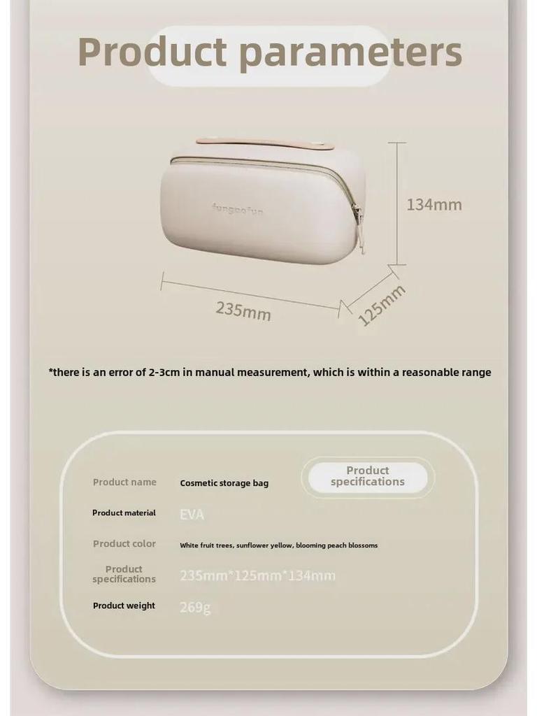 Fungoofun Van Gogh Multifunctional High-End Portable Cosmetic Capsule Bag
