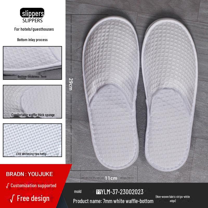 Disposable Non-Slip Slippers for Hotels, Homestays, and Spas