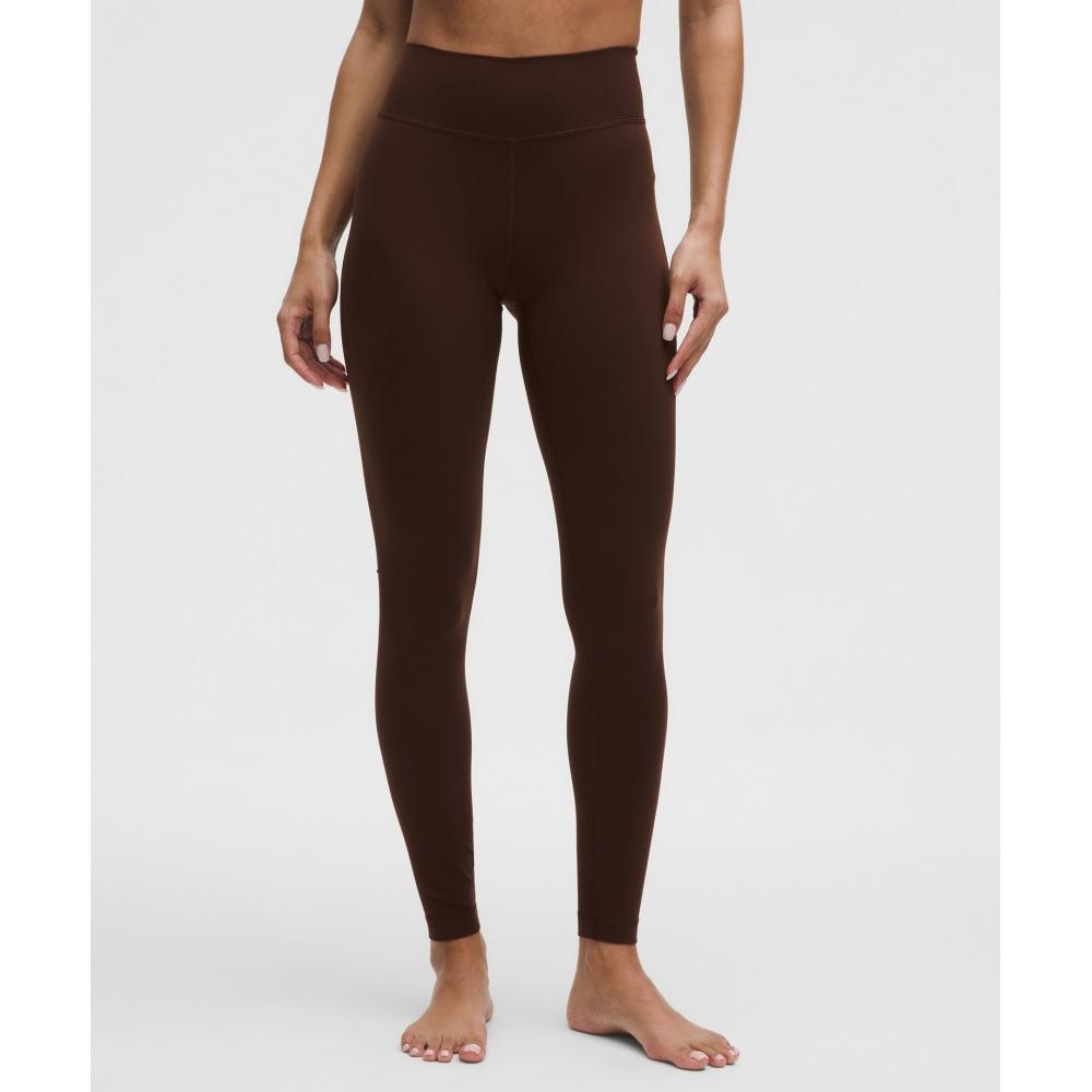 

Lululemon Groove High Rise Ribbed Panel Tight 28 Lava Cake 8/28
