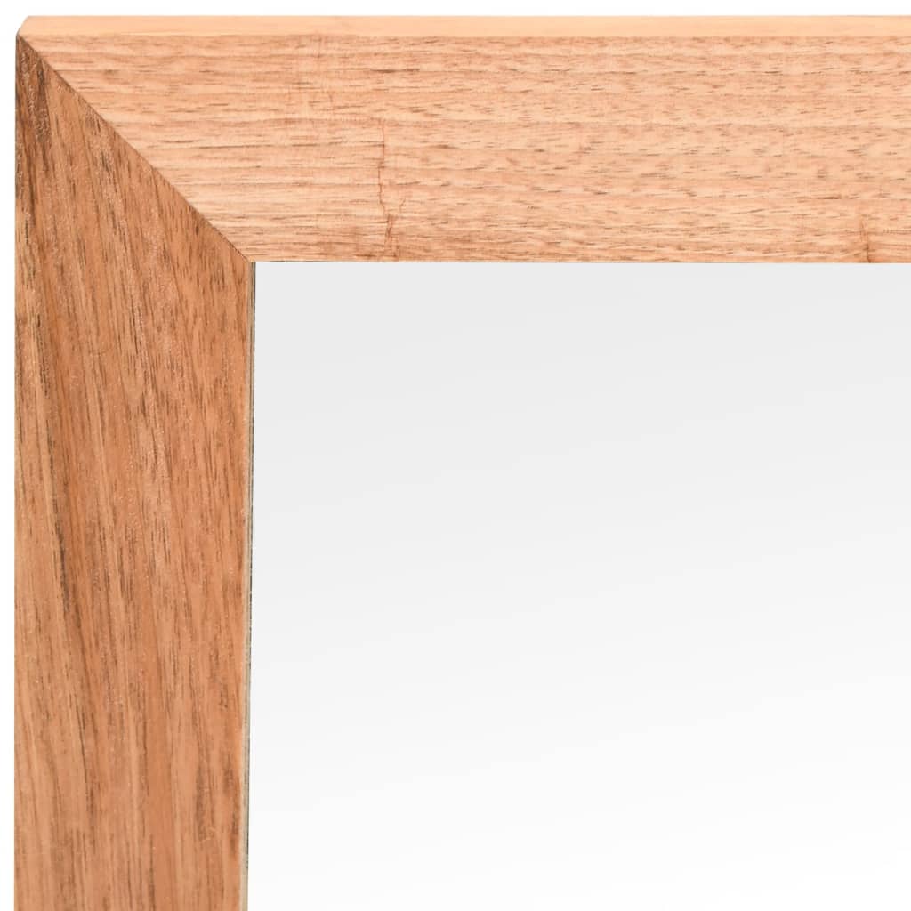 Wall Mirror 55x55 cm Solid Walnut Wood