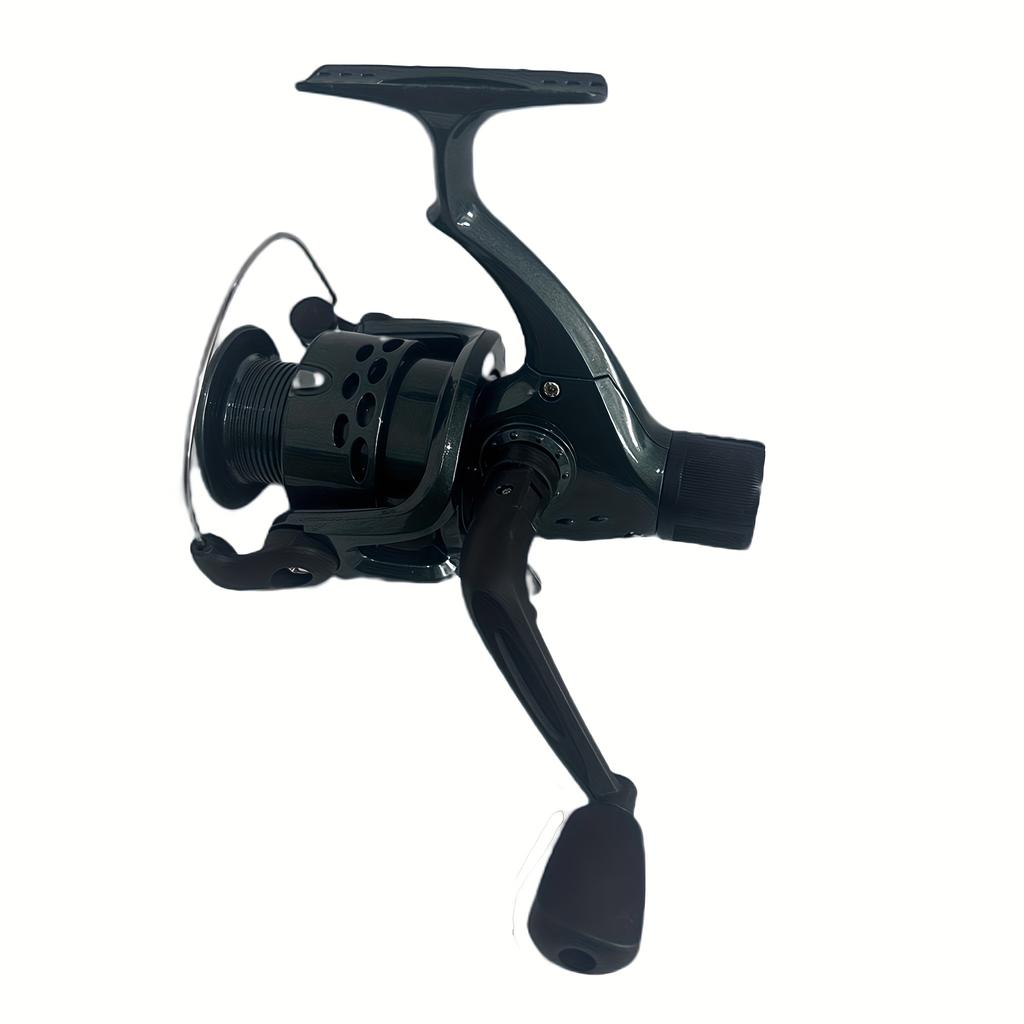 CB 340 Dark Green Rear Drag Spinning Reel - 5.1:1 Speed Ratio, Swing Arm Interchangeable Left and Right, Easy To Operate, Smooth Fishing Experience