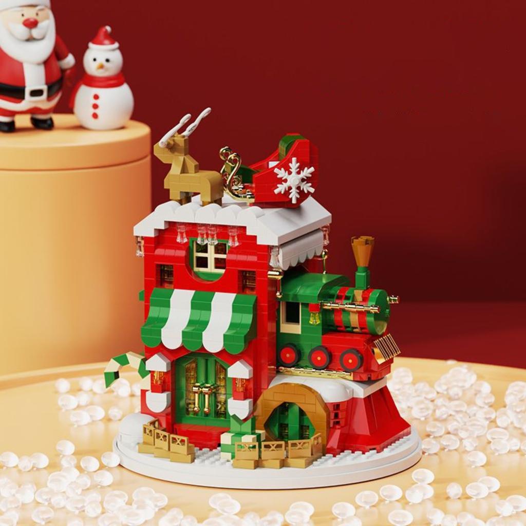 Christmas Building Block Toys For Boys And Girls, Compatible With , Elderly Men, Snowmen AndReindeer