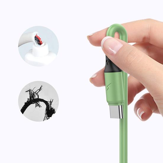 Data Cable Universal 3 In 1 Fast Charging Liquid Silicone 8-pin Micro USB