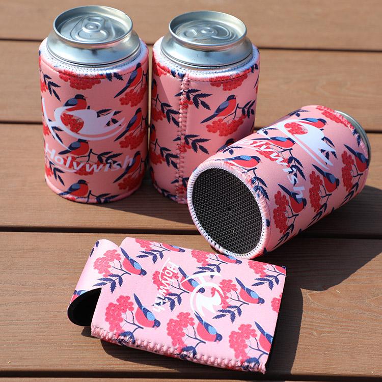 

Тонкая пустая банка с печатью логотипа на заказ, рукава-холодильники, неопреновые короткие держатели, изоляционный охладитель для пивных банок на 330 мл