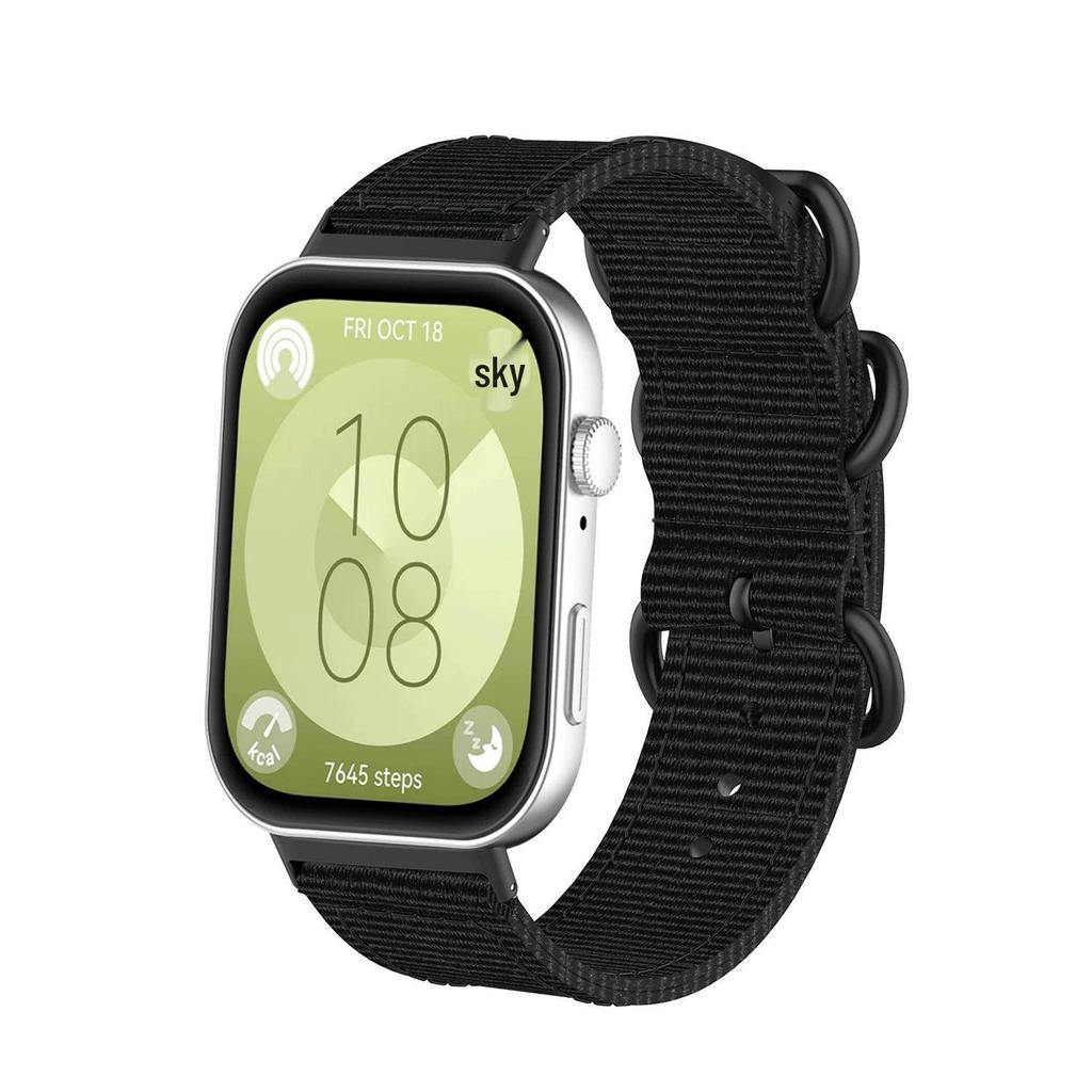 Huawei Watch Fit4Pro Nylon Three-Ring Buckle Band for Fit3/Fit4 Watches