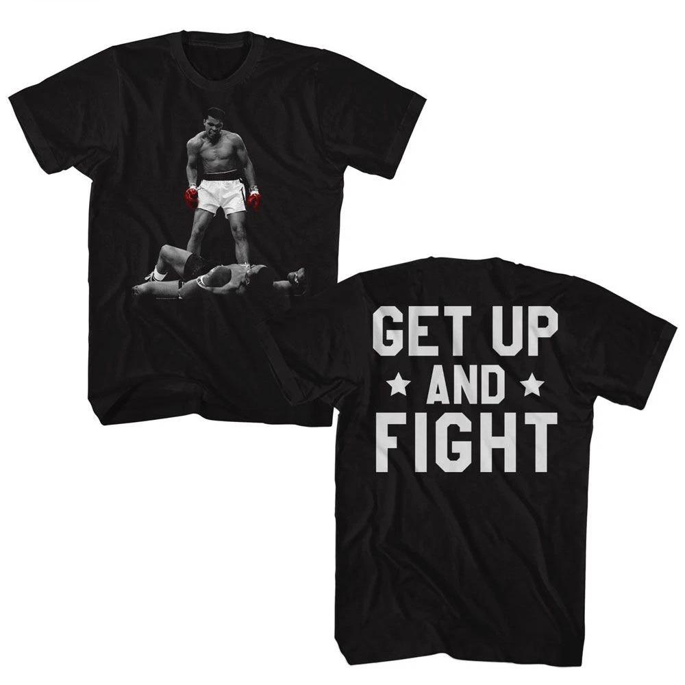 Muhammad Ali Vs Liston Get Up Black Icon Boxing Children s T-shirt 140