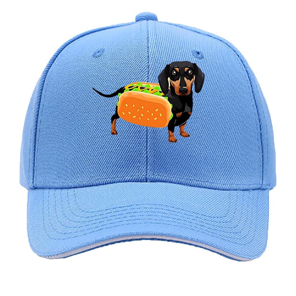 Hot Dog Shaped Dog Fabric Party Costume Hip Hop Hat Fashion Outdoor Sports Sandwich Baseball Cap