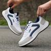 Thin Breathable Men Sneakers PU Leather Climbing Footwear Male Outdoor Light Soft Rubber Sole Jogging Trekking Walking Sneakers
