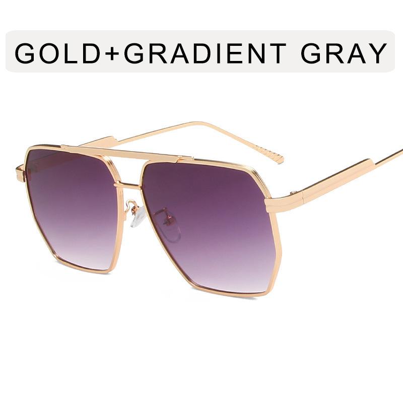 European American Style Sunglasses Women Square Shape Metal Frame Sun Glasses Women Driving Sunglass Male Female