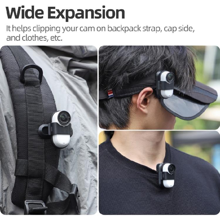 Kleiner und leichter Kamera-Clip mit 360°-Drehung für GO 3S/GO 3 Kamera-Hut-Clip Kamera-Halterung Zubehör