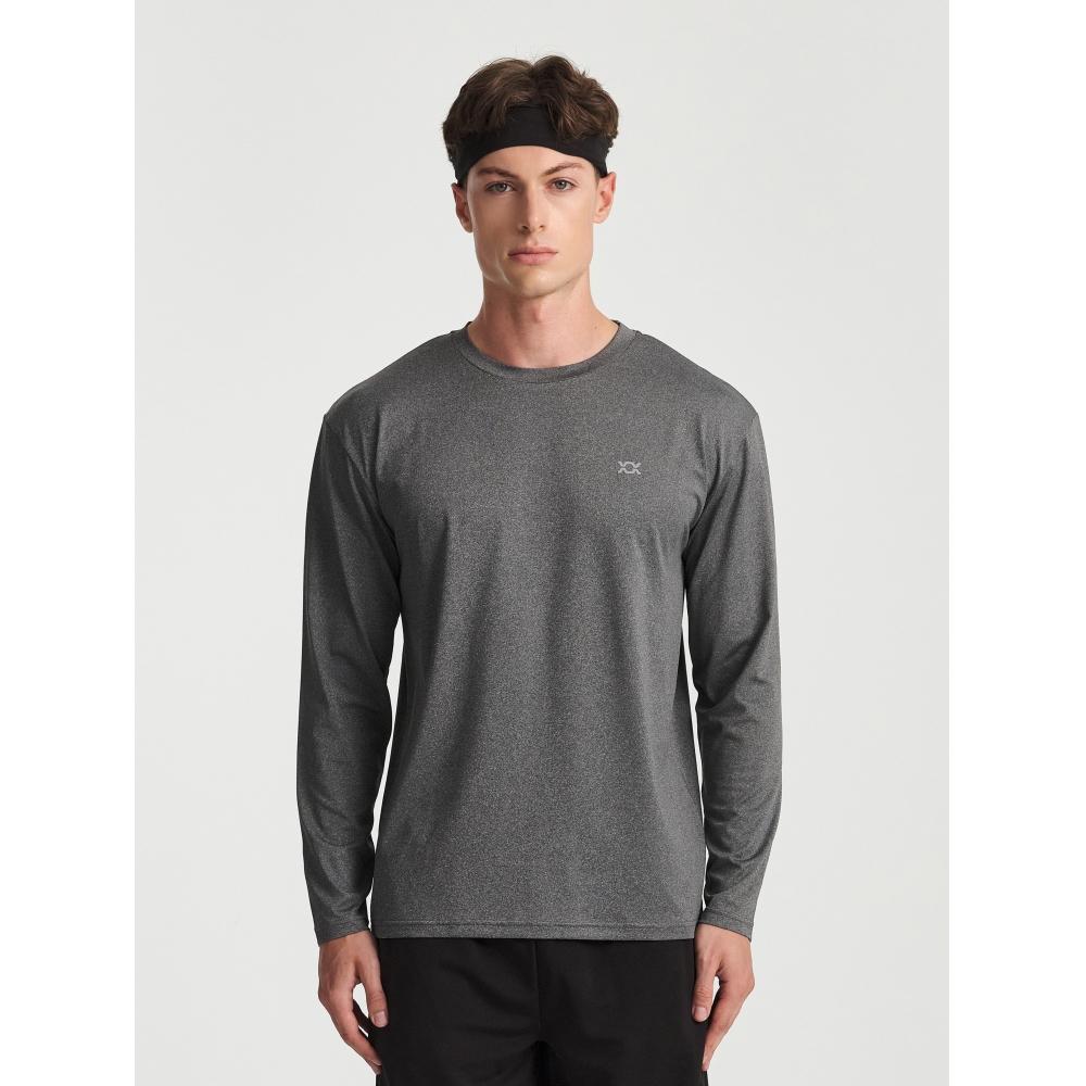 

Daiso [публичный] Rexy Span футболка с длинным рукавом M L xL темно-серый [Men] REXY Span Long Sleeve T Shirt XL Deep Grey