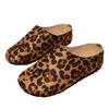 thick-soled leopard print Boken shoes bag head half slippers women's shoes 2025 summer fashion outer wear one-pedal Boken single shoes