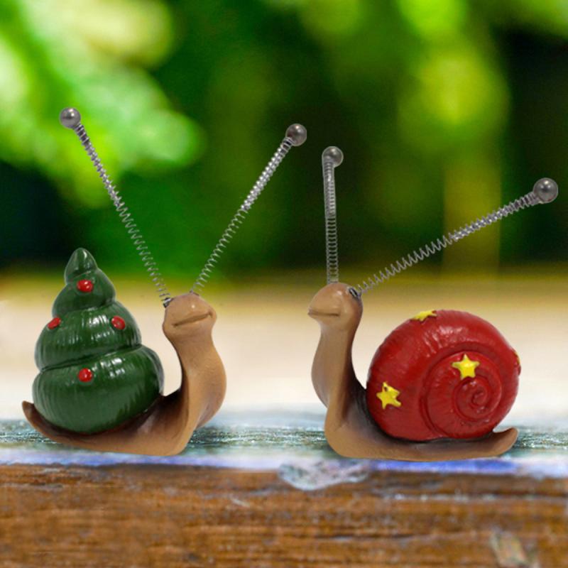 4Pcs Mini Snail Sculpture Bonsai Decorations Garden Home Decoration Resin Crafts, Outside Decor, Outdoor Decor,yard Art Ornament