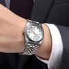 Men Women Waterproof Luminous Rhinestone Analog Display Quartz Watch