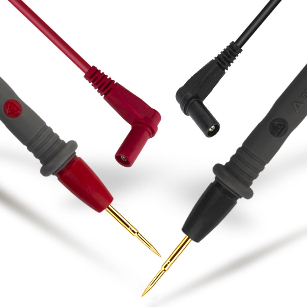 Electronic Test  s Test Probes Multimeter  s with Crocodile Clips Gold Plated Super Sharp Tips Silicone Test Lines