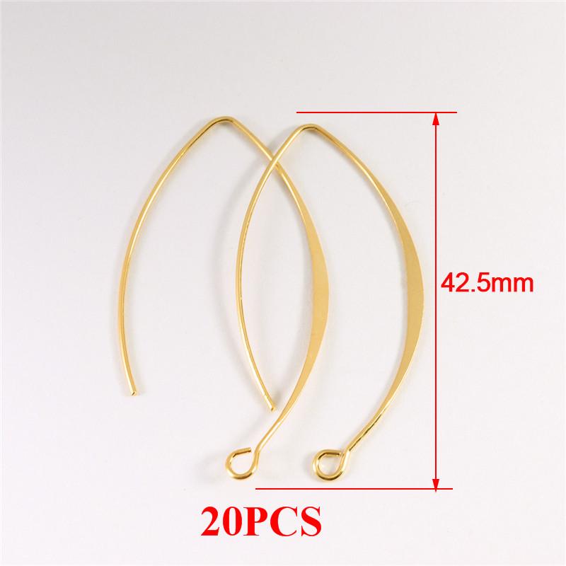 10-20pcs V-shaped Earring French Earring Hooks Findings Ear Wire Settings Base Settings For Jewelry Making Earrings Accessories
