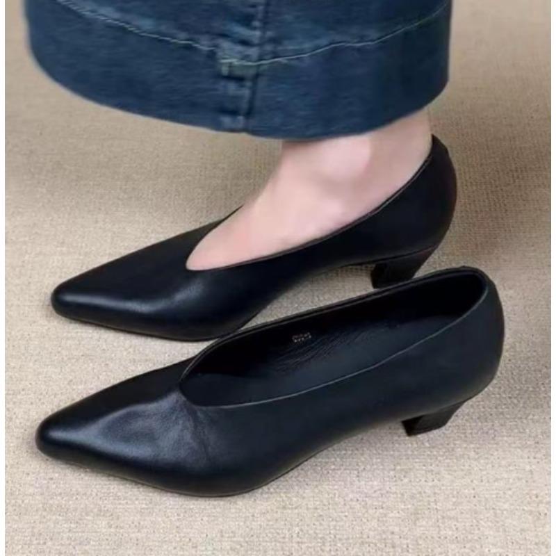 Fashion New Style Pointed Toe Women Sandals High Heels Shoes Woman Slippers Slingback Trend Dress Shallow Loafers Summer Elegant Pumps