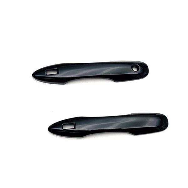 2 Black ABS Exterior Door Handle Covers for Feng Car