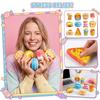 12 Piece Slow Rising Stress Relief Toy Set Food Shaped Decompression Toys for Office Home School Use Squeeze Sensory Toy