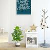 Large Fake Ficus Tree Plastic Faux Ficus Lyrata Plant  Outdoor Indoor Decor